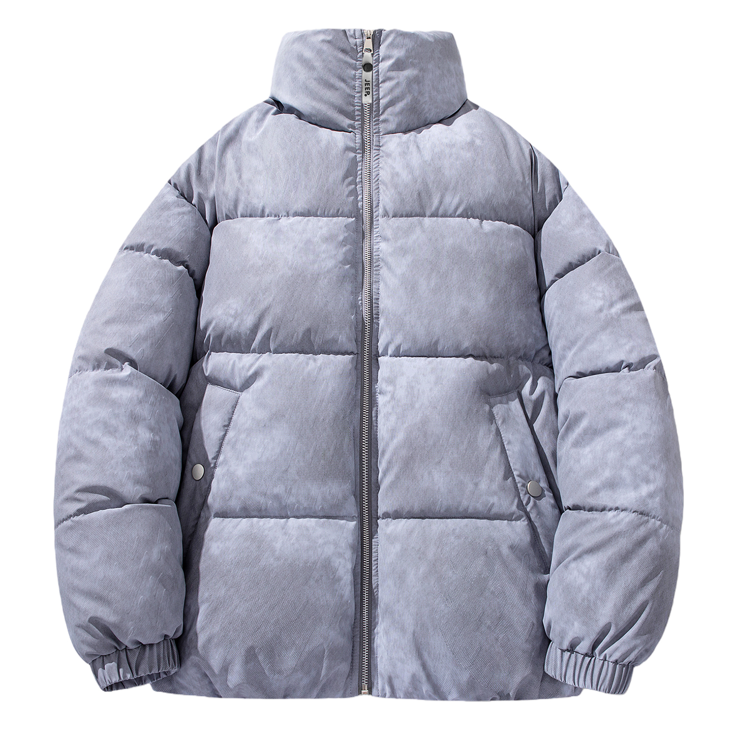 

Пуховик Unisex Stand Collar утепленный стеганый Jeep, medium серый фиолетовый