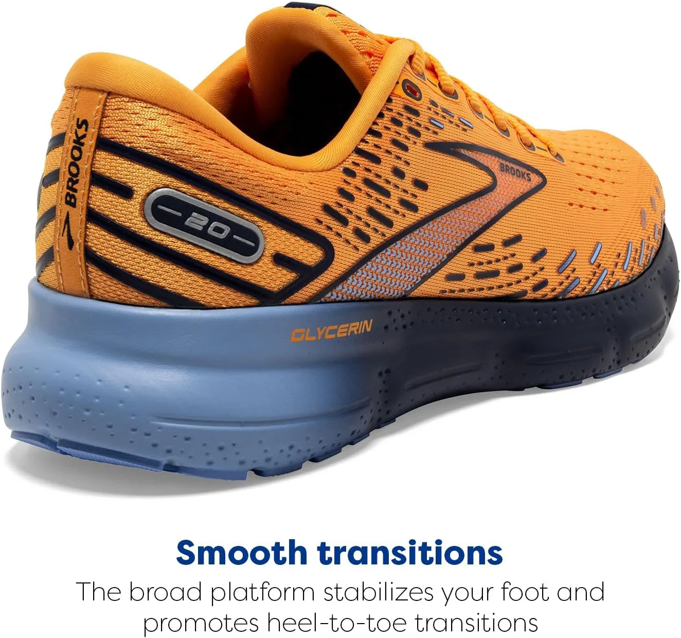 

Мужские кроссовки Brooks Glycerin 20, оранжевый/черный/синий