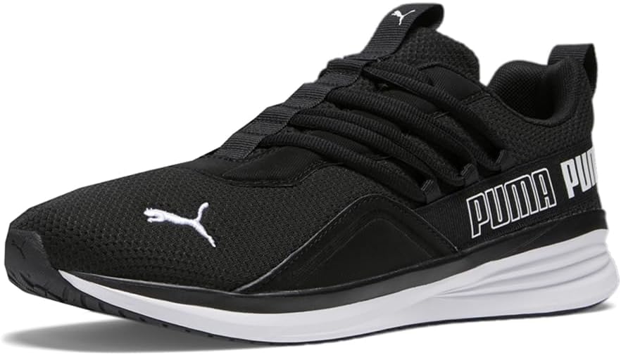 Кроссовки PUMA для мужчин Rebound Layup, белый/черный — фото 3
