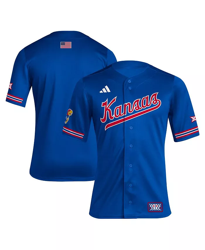 

Мужская бейсбольная майка Royal Kansas Jayhawks Reverse Retro Replica adidas