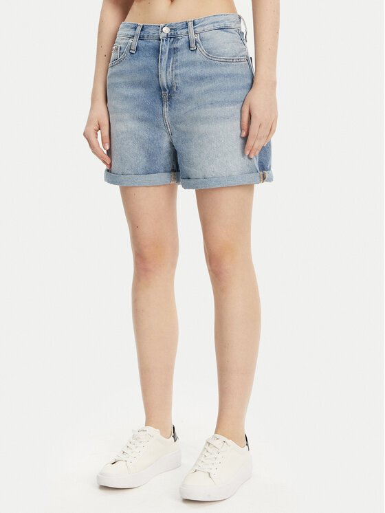 

Джинсовые шорты Mom fit J20J225152 Calvin Klein Jeans, синий