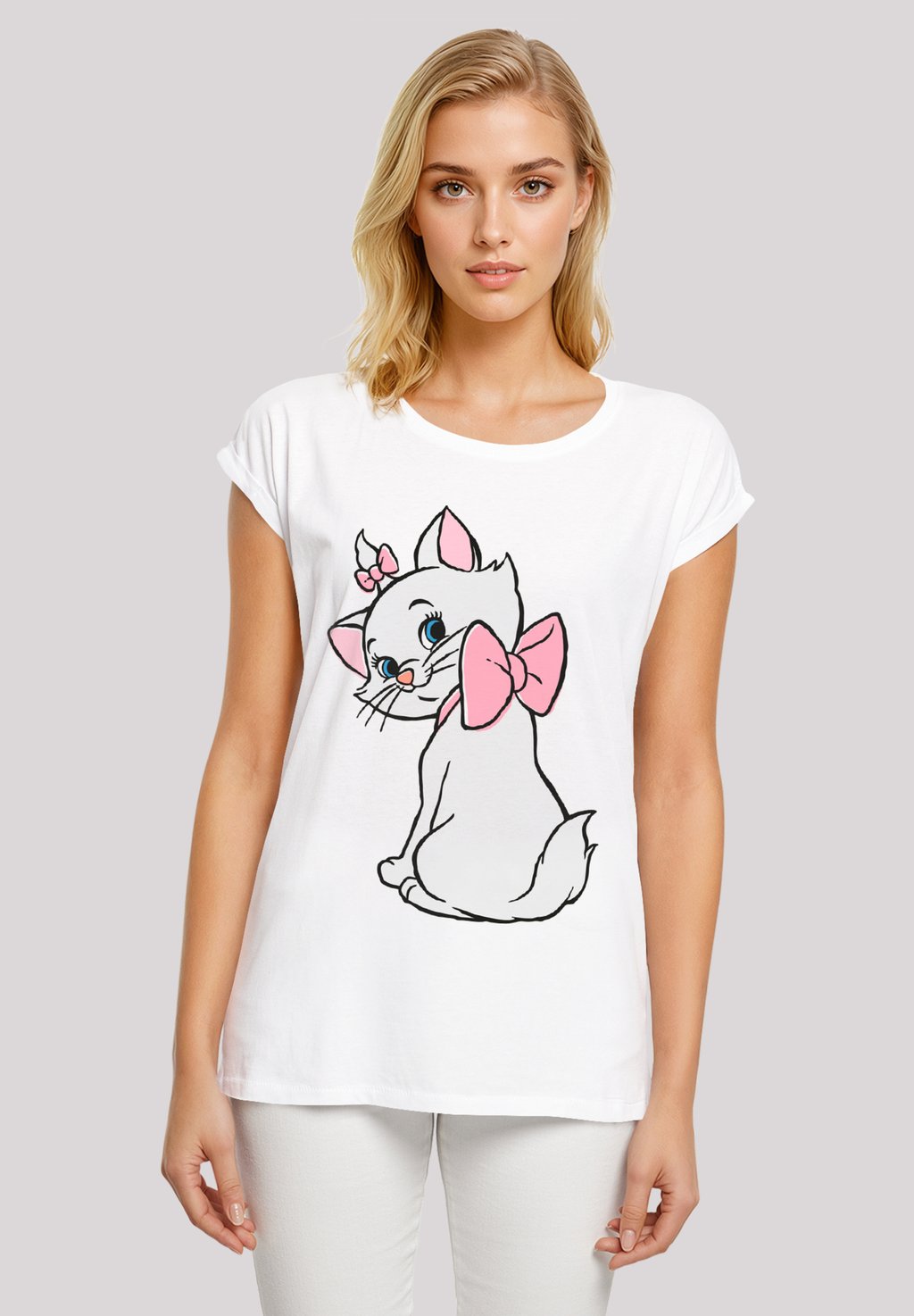 

Футболка с принтом DISNEY ARISTOCATS MARIE LOOK AT YOU F4NT4STIC, белый