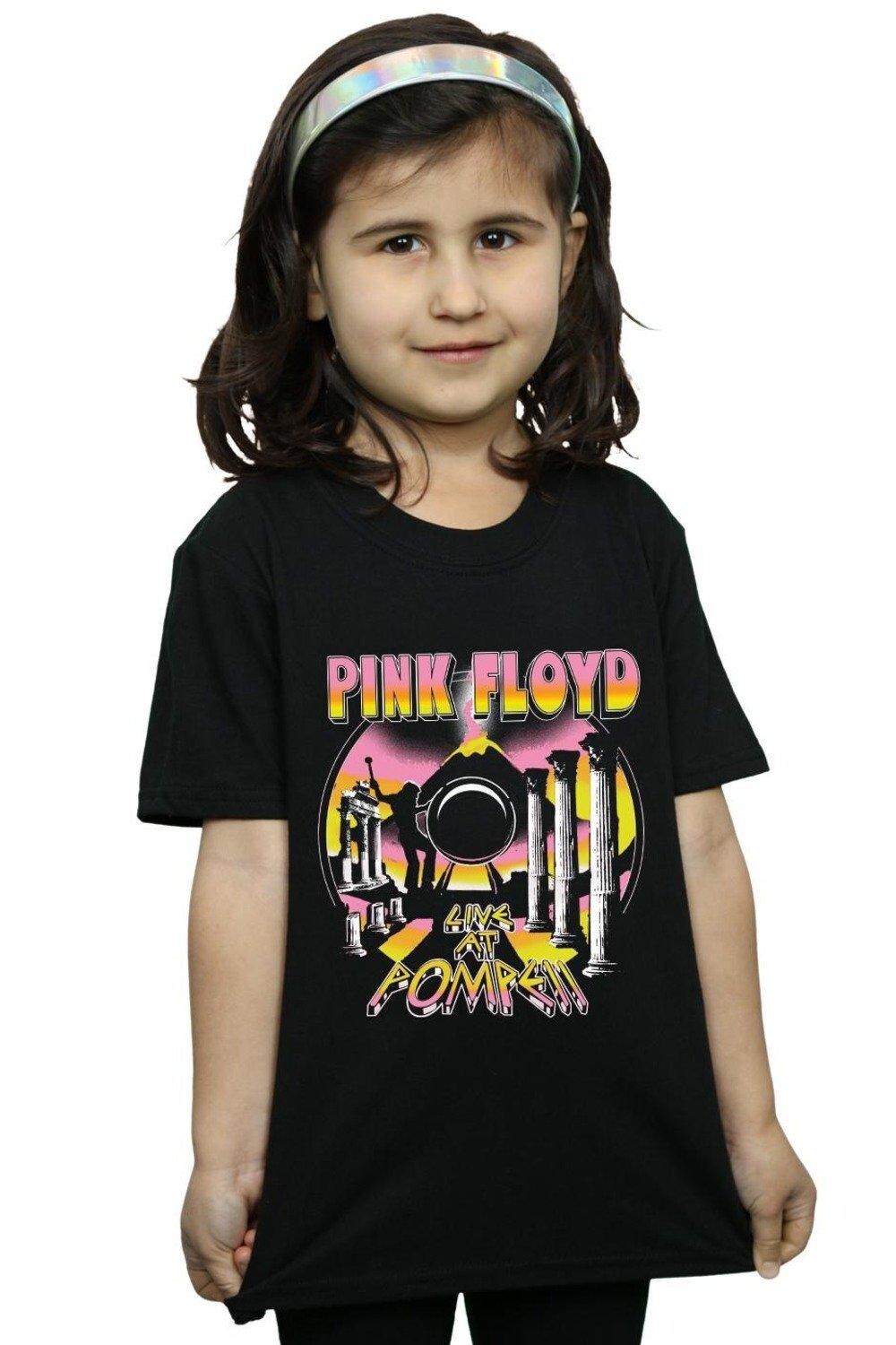 

Хлопковая футболка Live At Pompeii Volcano Pink Floyd, черный