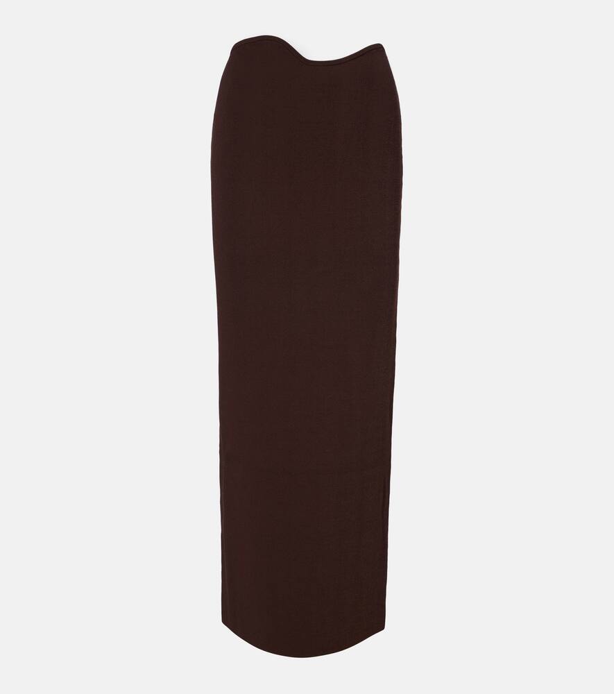 

Вязаная макси-юбка Christopher Esber, Espresso