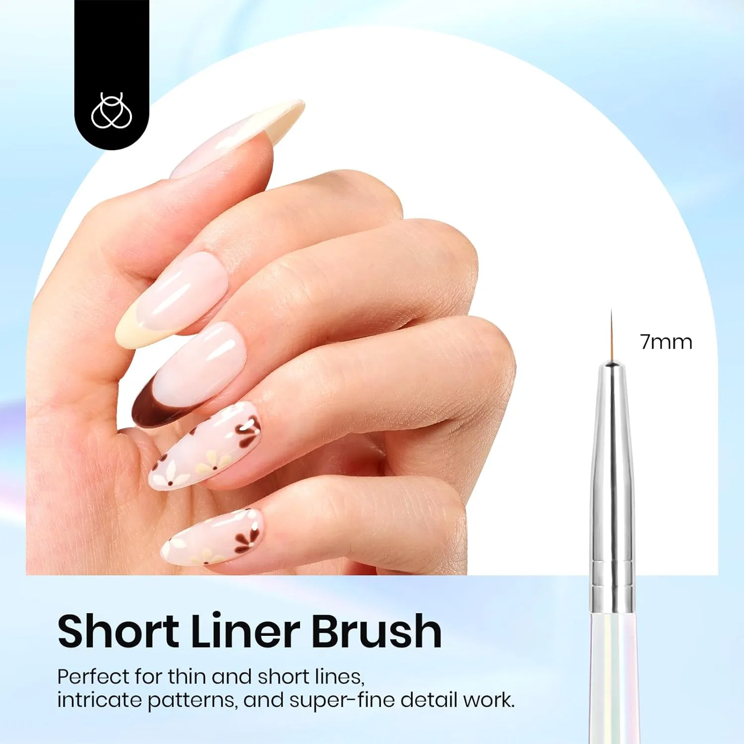 Набор кистей для нейл-арта Beetles, 5 шт. Beetles Gel Polish, Transparent — фото 3