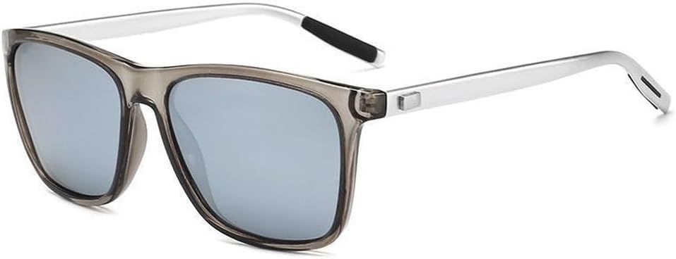 

Поляризованные солнцезащитные очки для мужчин, очки для вождения с синими зеркальными линзами, классические солнцезащитные очки унисекс, модные женские солнцезащитные очки HYYZZC, 8 Grey Mirror Silver