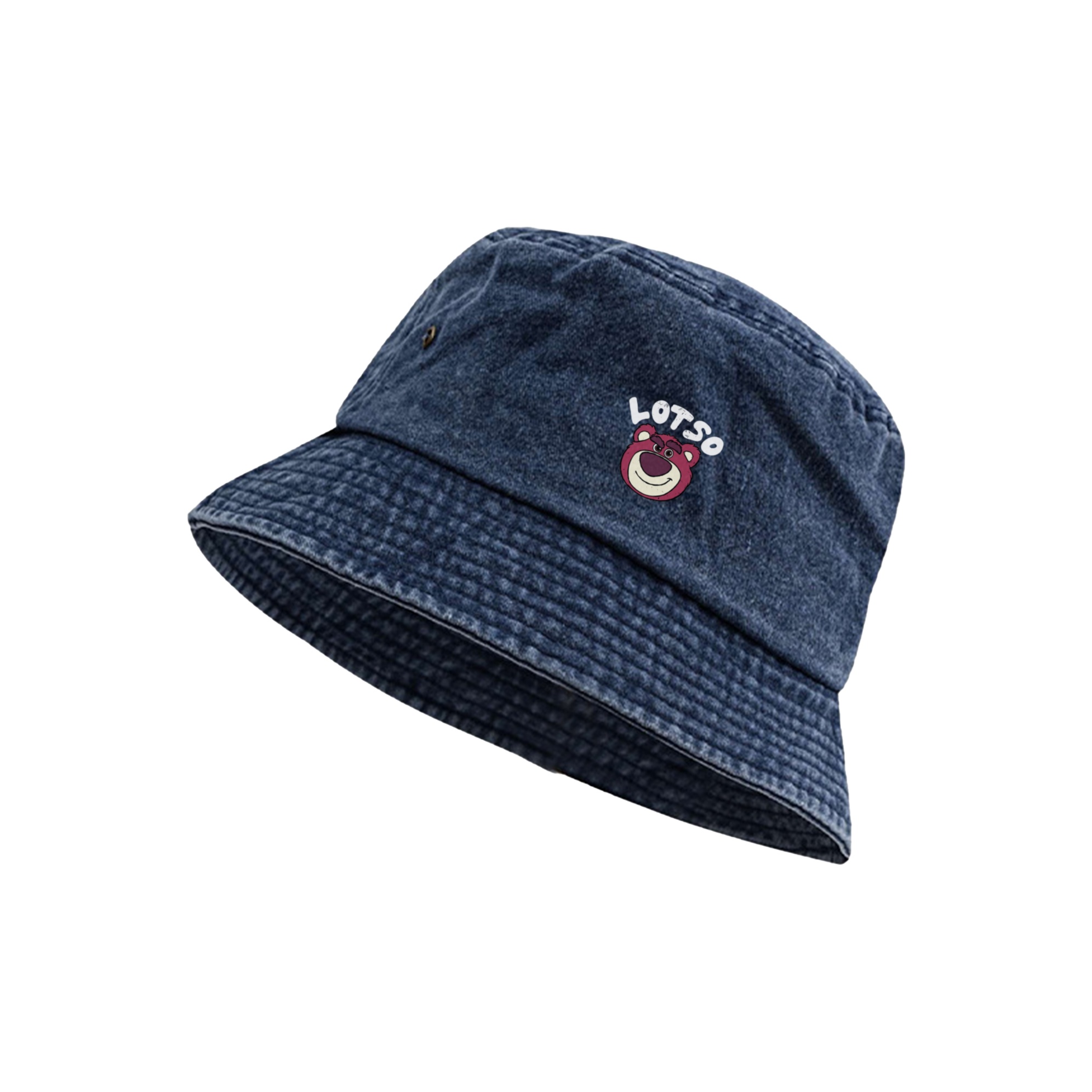 

Disney Хлопковая панама унисекс серии "Медвежонок с клубникой", Denim Blue
