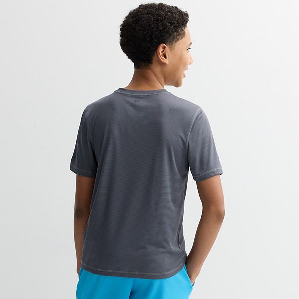 Футболка Boys 8-20 dry tek с ластовицей в размерах regular и husky Tek Gear, Lime Envy — фото 2