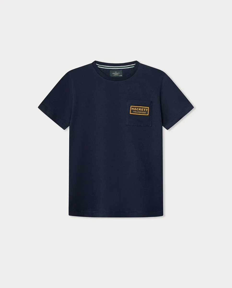 

Детская футболка Heritage Rally с карманом Hackett, темно-синий