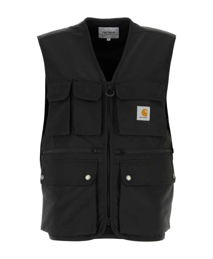 

Черный полиэстеровый жилет Ирвин Carhartt Wip, черный