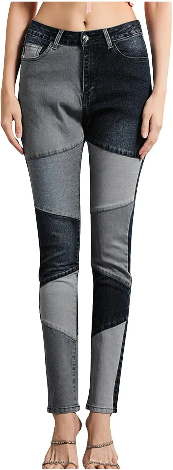 

Женские джинсы с пачворком и растяжкой