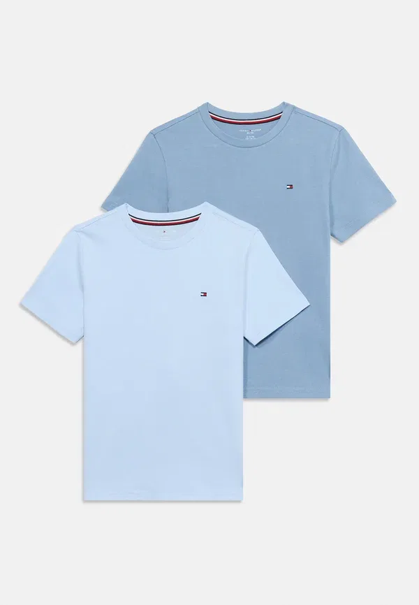 Футболка Tommy Hilfiger 2P cn tee ss undershirt, сладкий голубой/яркий голубой — фото 3