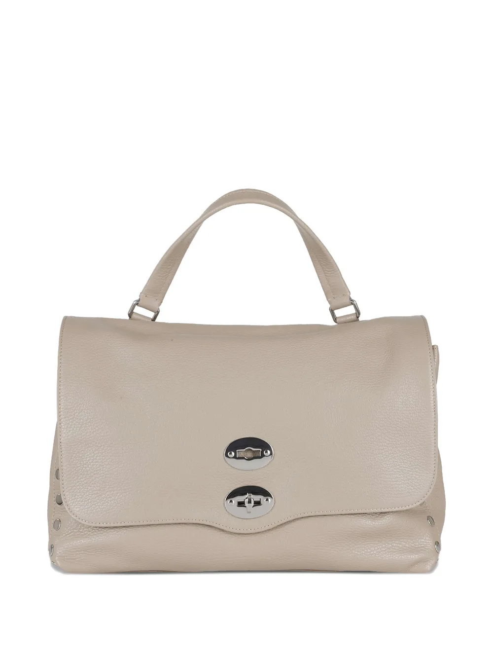 

Сумка-тоут Medium Postina из кожи Zanellato, бежевый