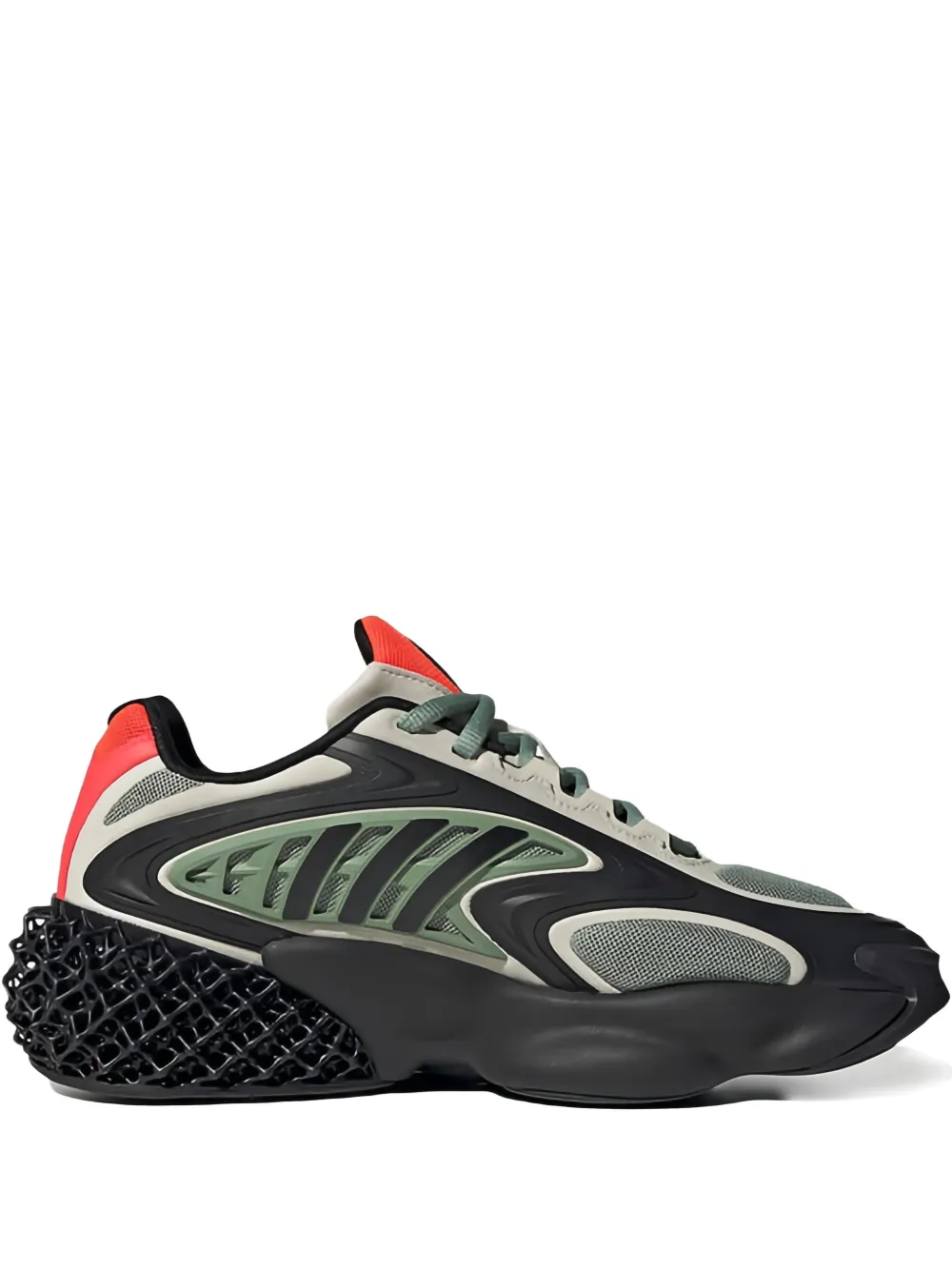

Кроссовки 4D Krazed Black/Army Green/Red Adidas, черный