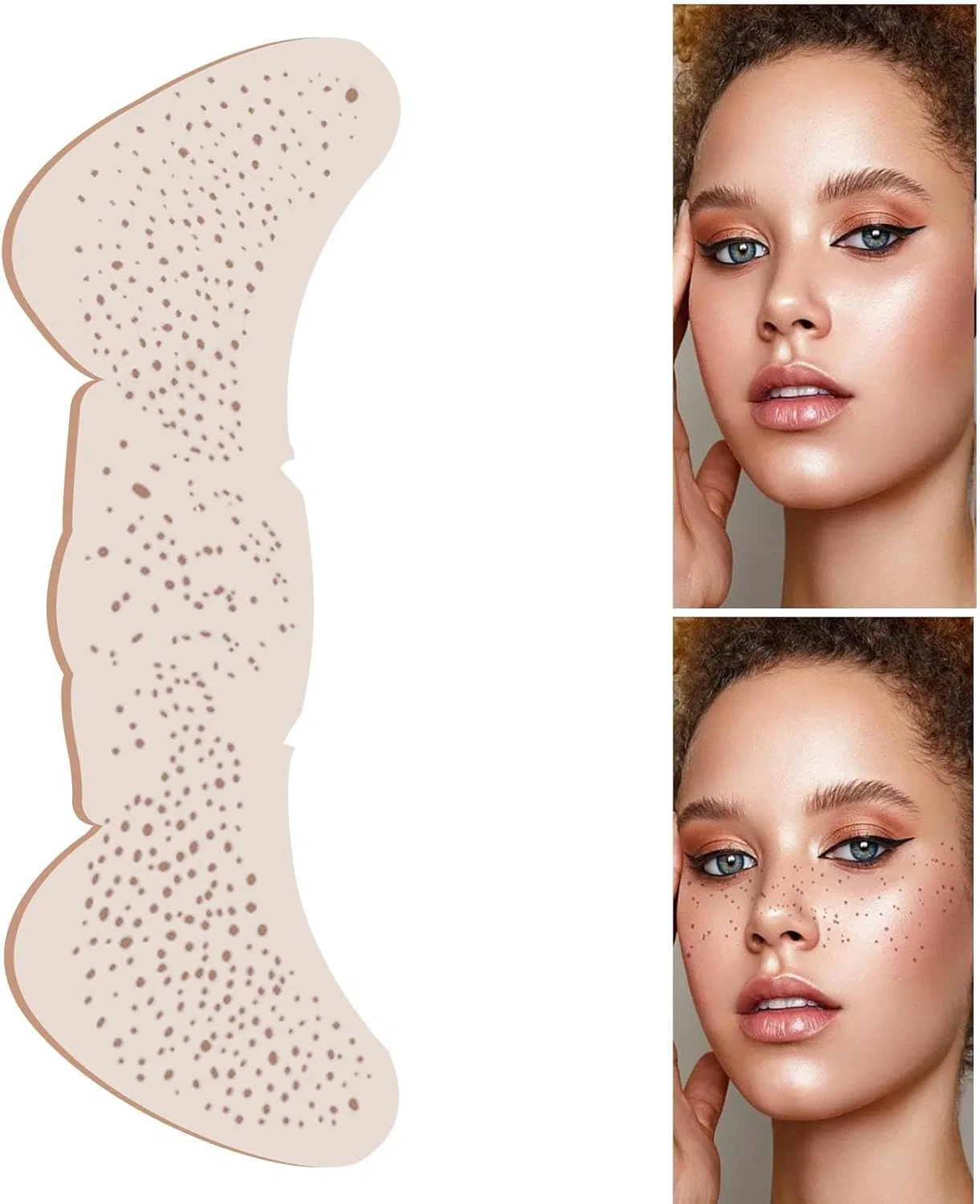 Патчи для лица Freckle Makeup Patch Gold Artificial Freckle Glitter Sticker мультиколор 10 шт