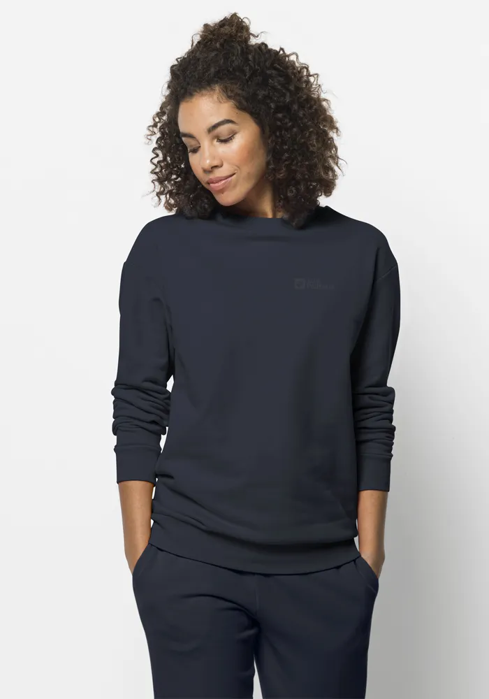 

Свитер с круглым вырезом Jack Wolfskin "ESSENTIAL CREWNECK W", синий
