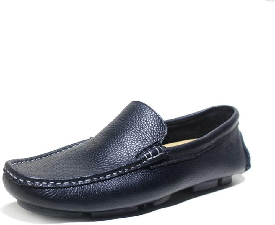 

Мужские мокасины XTYPE Smoking из натуральной кожи, с круглым носком, декоративной строчкой, резиновой подошвой, устойчивые к скольжению, легкие, с плоским каблуком, гибкие, повседневные, без застежки (Цвет: белый, Размер: 8.5)