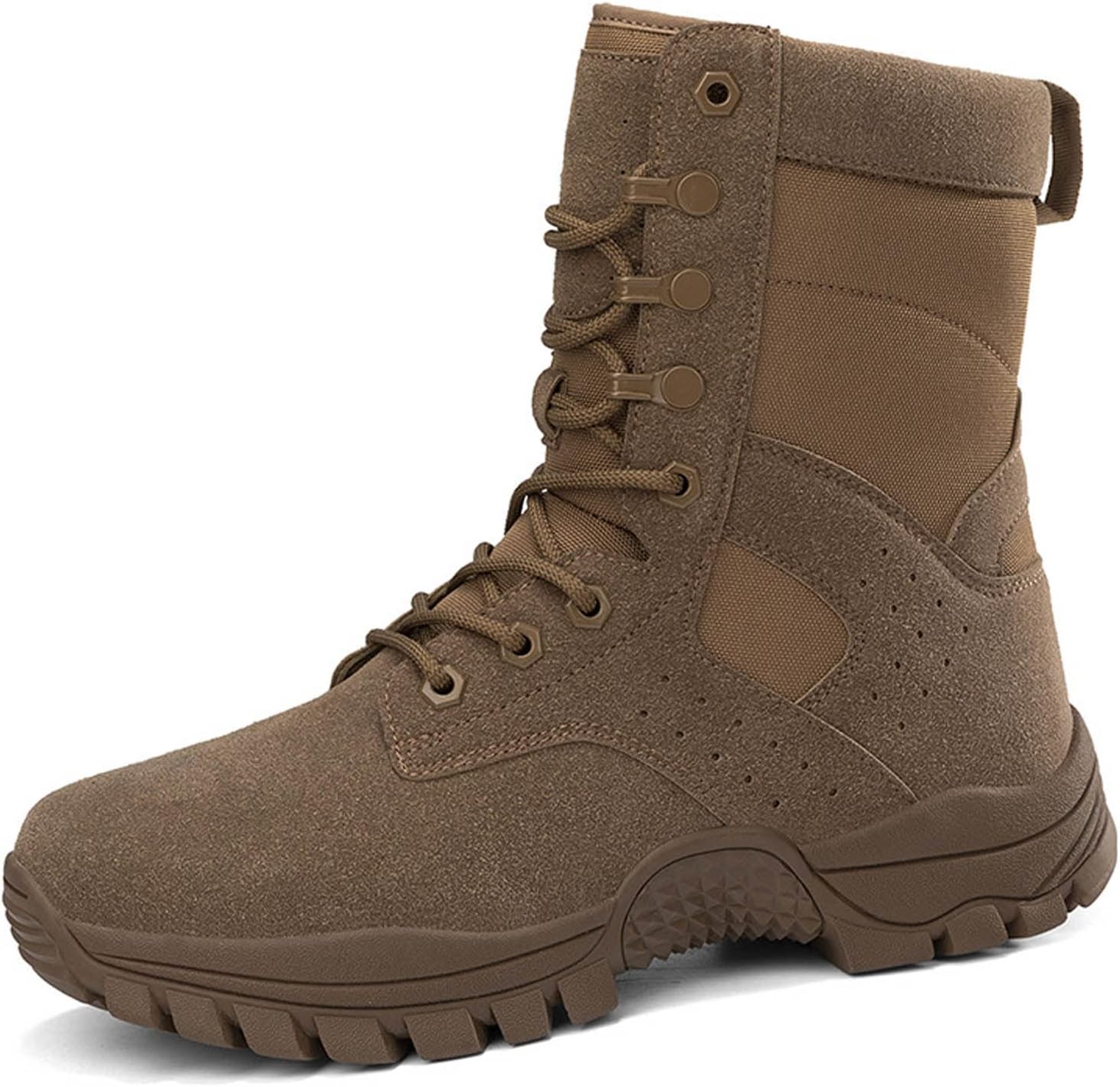 

Тактические ботинки для мужчин Легкие армейские ботинки Мотоциклетные боевые ботинки Zivopah, коричневый