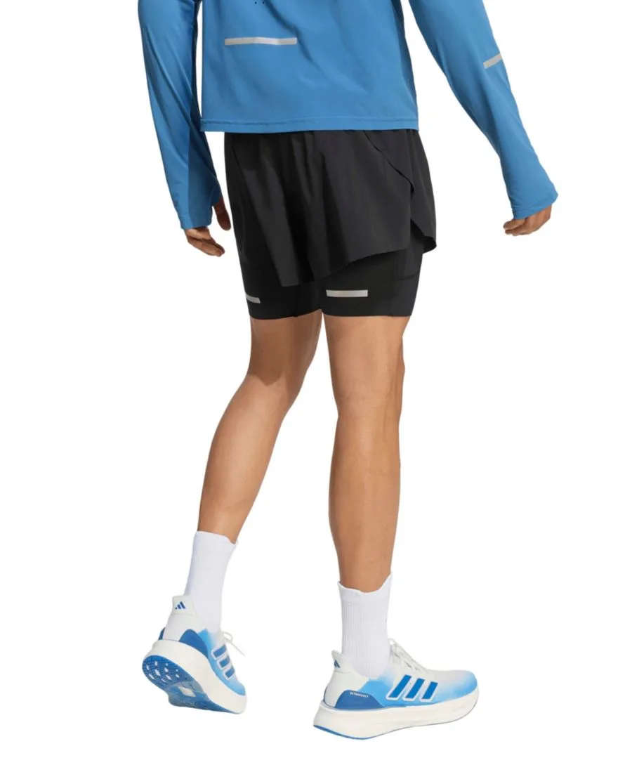Мужские беговые шорты adi365 Climacool 2-в-1 Adidas, черный — фото 3