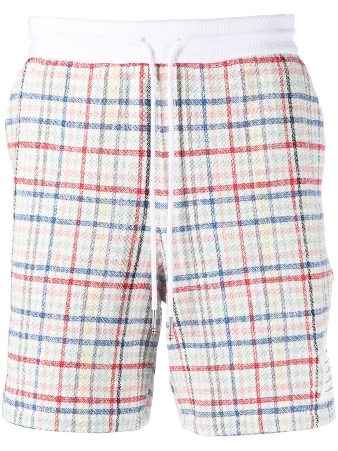 

Thom Browne шорты из твида в клетку гингем, белый