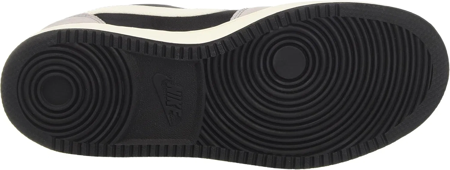 Мужские баскетбольные кроссовки Nike Court Borough Low Premium, Black Sail Matte Silver — фото 4
