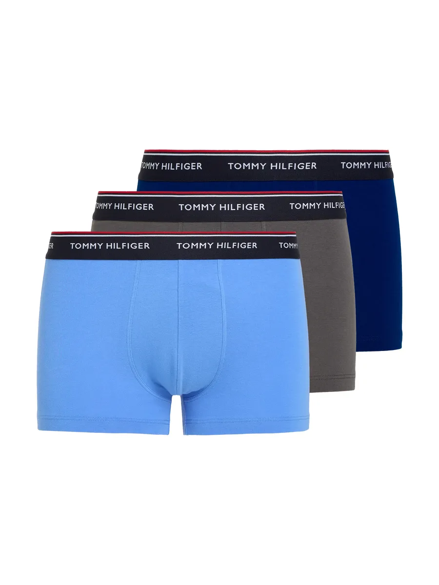 

Tommy Hilfiger Underwear Трусы "3P TRUNK" (3 шт. в упаковке, 3 шт. в упаковке), с эластичным поясом с логотипом, синий