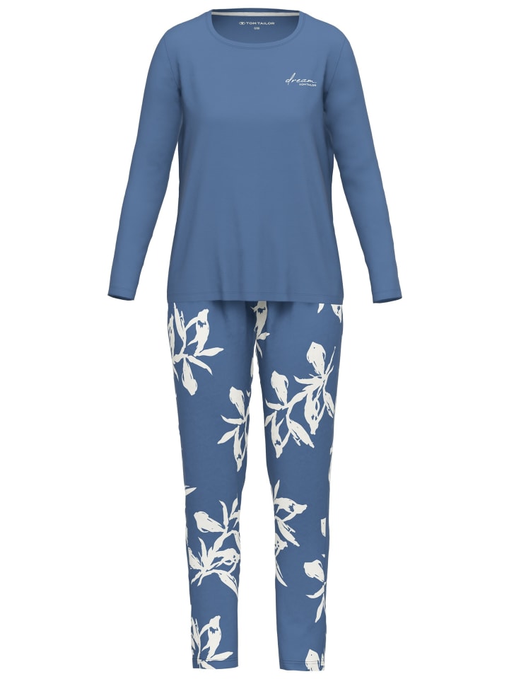 

Tom Tailor Пижама Breda, полностью синего цвета (средний оттенок)
