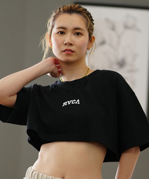 

Футболка кроп RVCA, черный