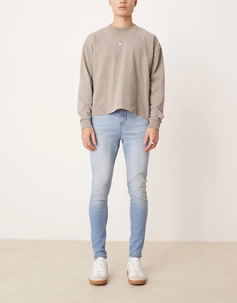 

Джинсы power stretch светлого оттенка ASOS DESIGN