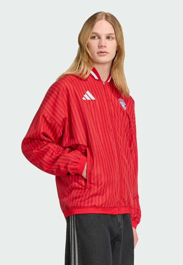 Толстовка тренировочная Adidas Performance Fc Bayern Muenchen Stadium Track Top Club Wear, алый с командным красным
