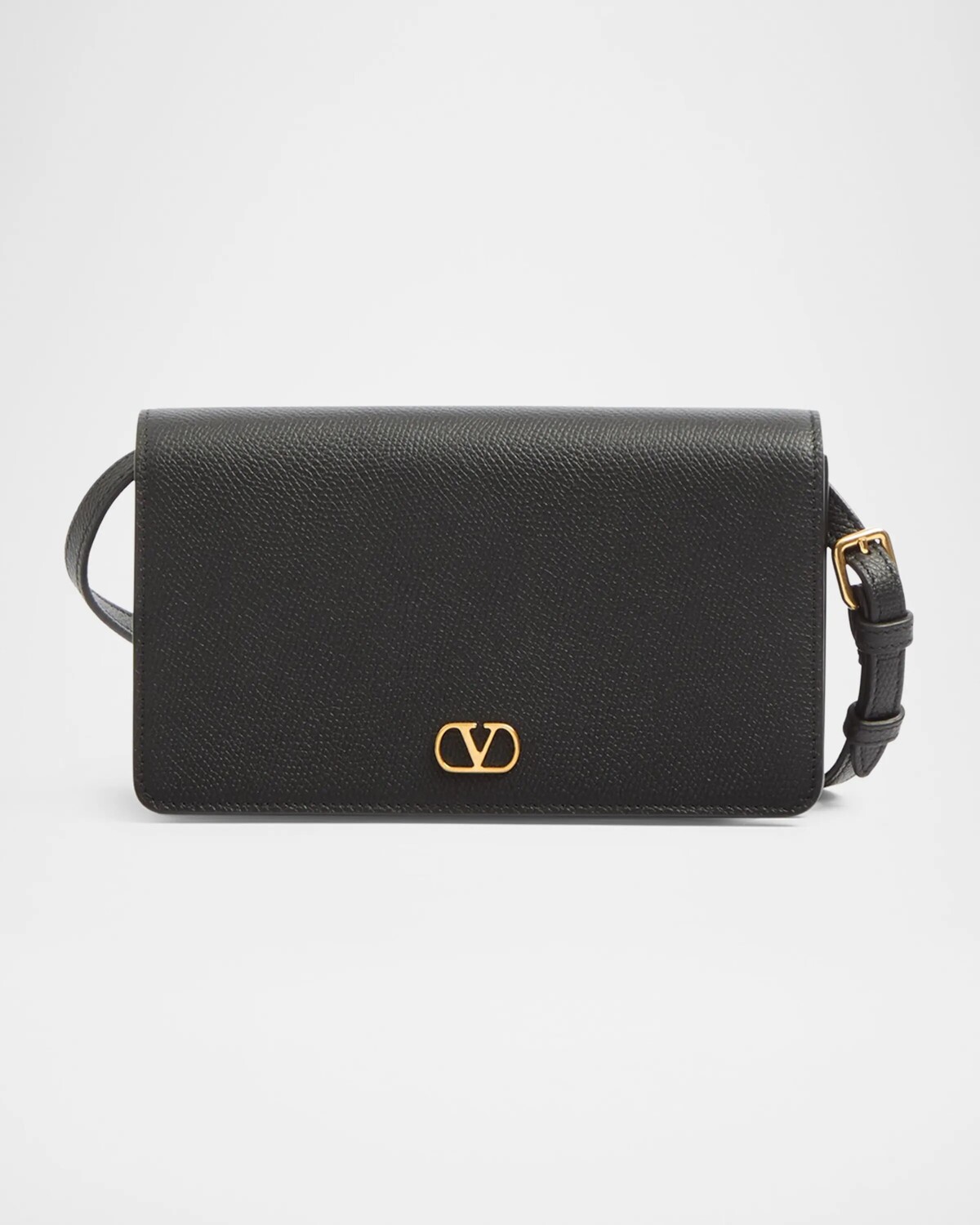 

Кожаный кошелек с клапаном VLOGO Valentino Garavani, цвет Nero