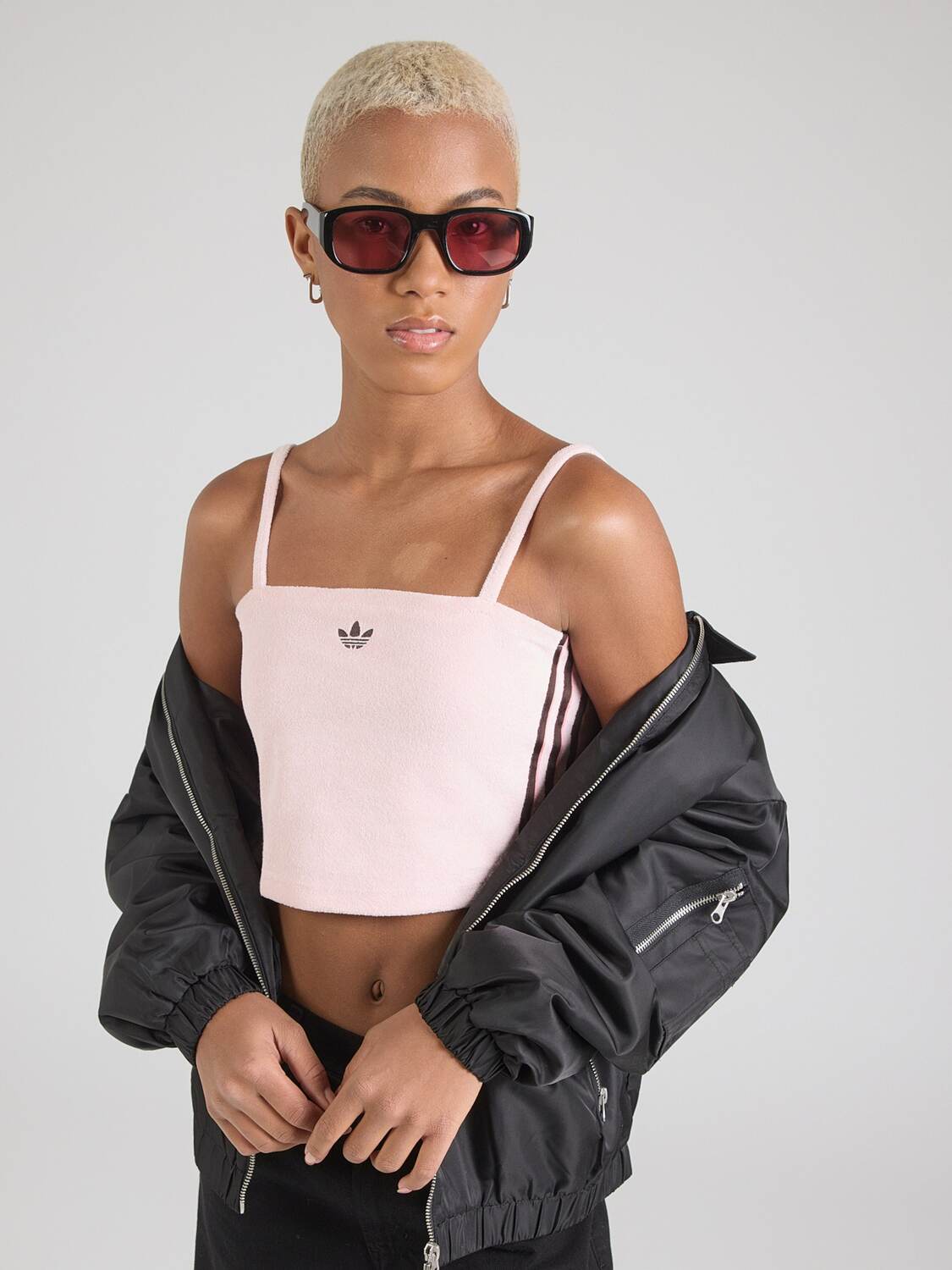 Adidas Originals Топ в цвете Rose — фото 3