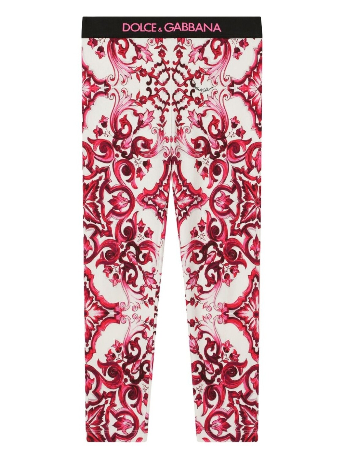 

Dolce & Gabbana легинсы с принтом Majolica, красный