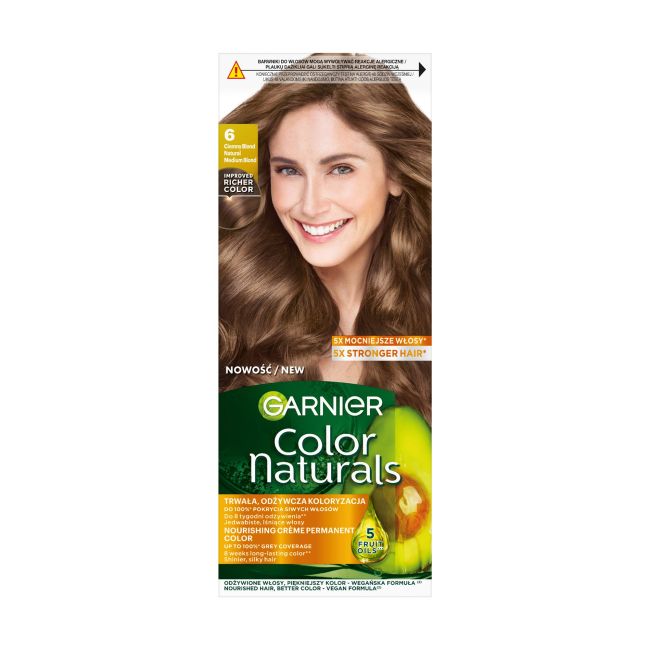 

Краска для волос Color Naturals Garnier, цвет 6 natural medium brown