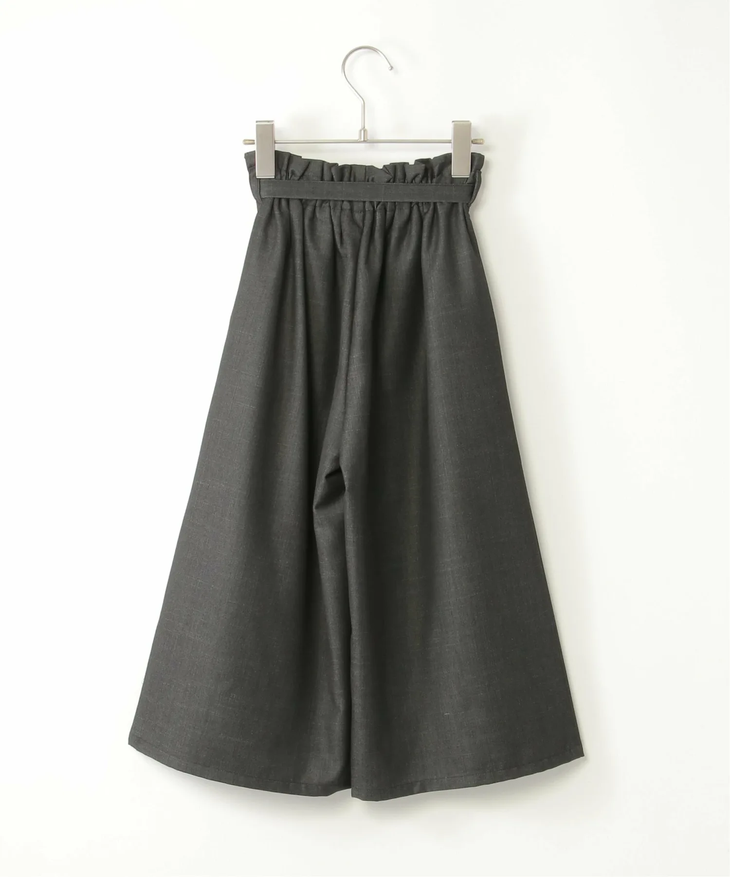 Широкие брюки TR с поясом и складками (120-160 см) Ikka, Charcoal — фото 3