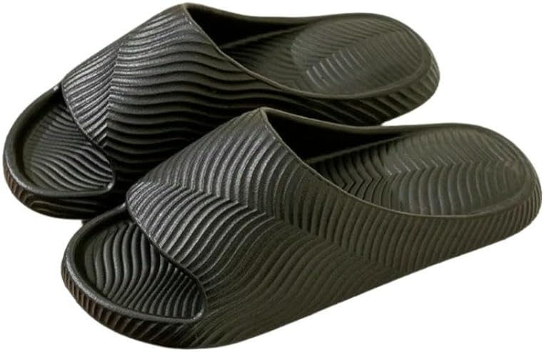 

Тапочки DMMWCX для женщин с мягкой подошвой, Eva, толстой подошвой, облачные тапочки, парные, нескользящие пляжные шлепанцы, черный