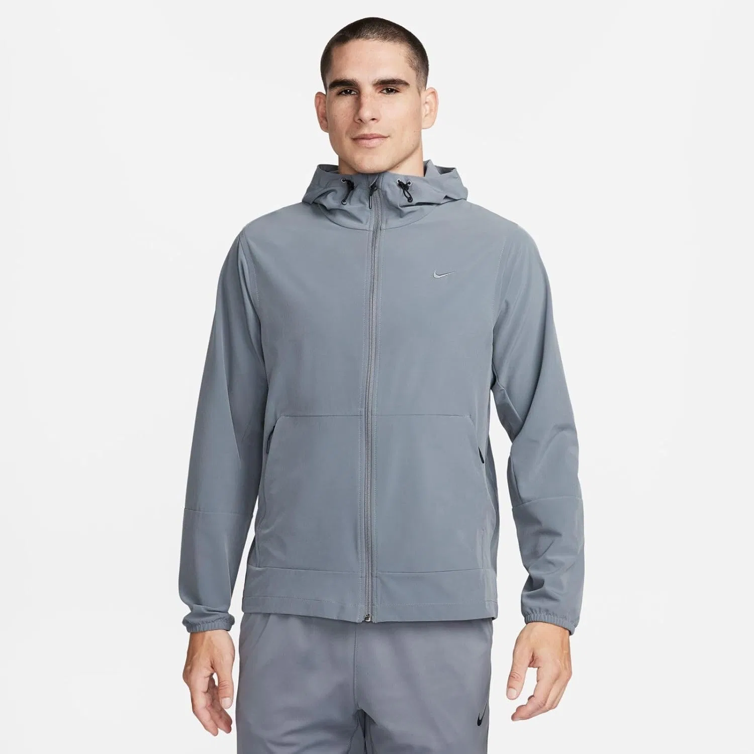 Куртка-ветровка мужская Nike Unlimited Repel, Smoke Grey/Black/Smoke Grey — фото 2