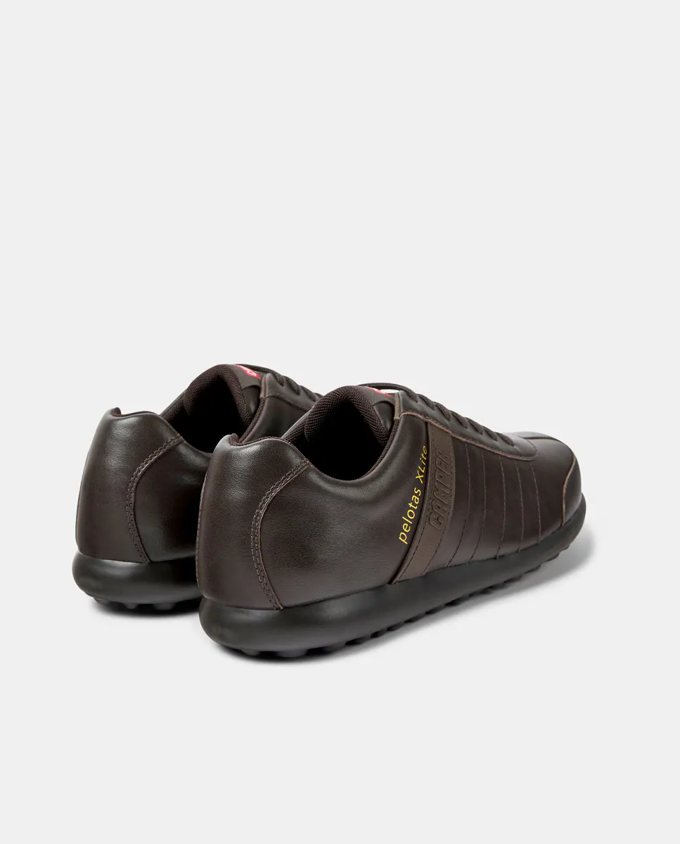 Pelotas XL мужские туфли из гладкой кожи на шнуровке Camper, коричневый — фото 4