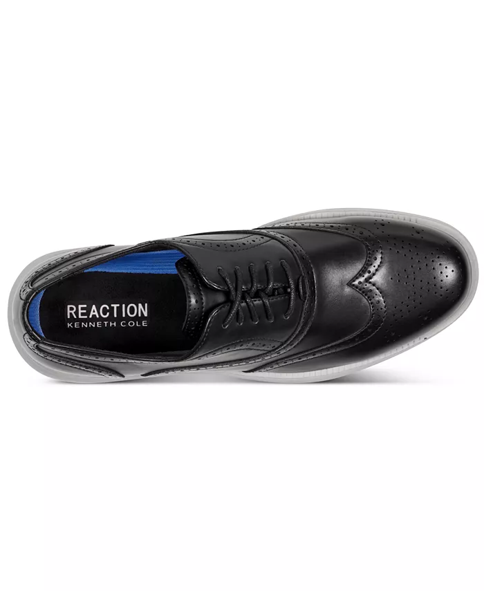 Мужские оксфорды Nio Wing Lace Up Kenneth Cole Reaction, черный — фото 4