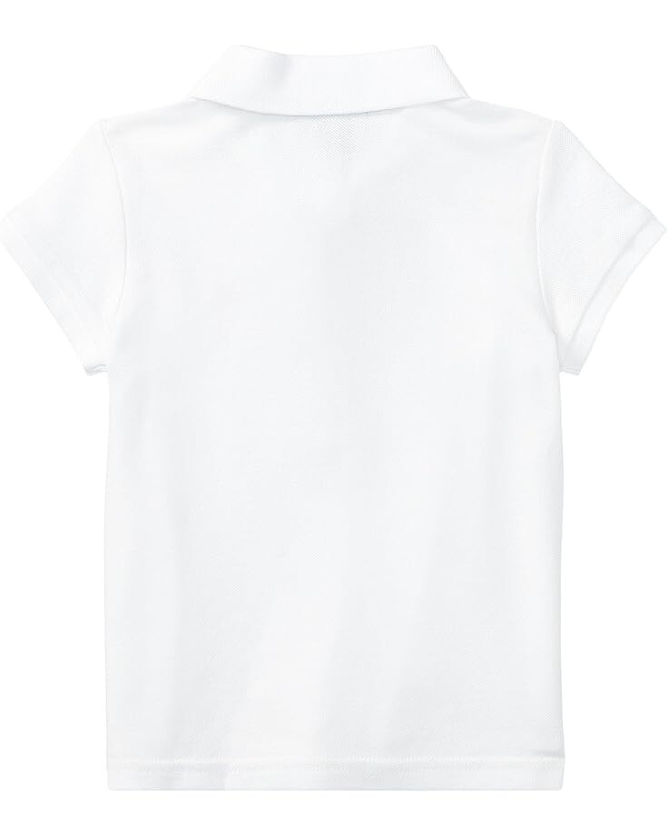 Поло Polo Ralph Lauren Kids Short Sleeve Mesh Polo Shirt, белый — фото 2