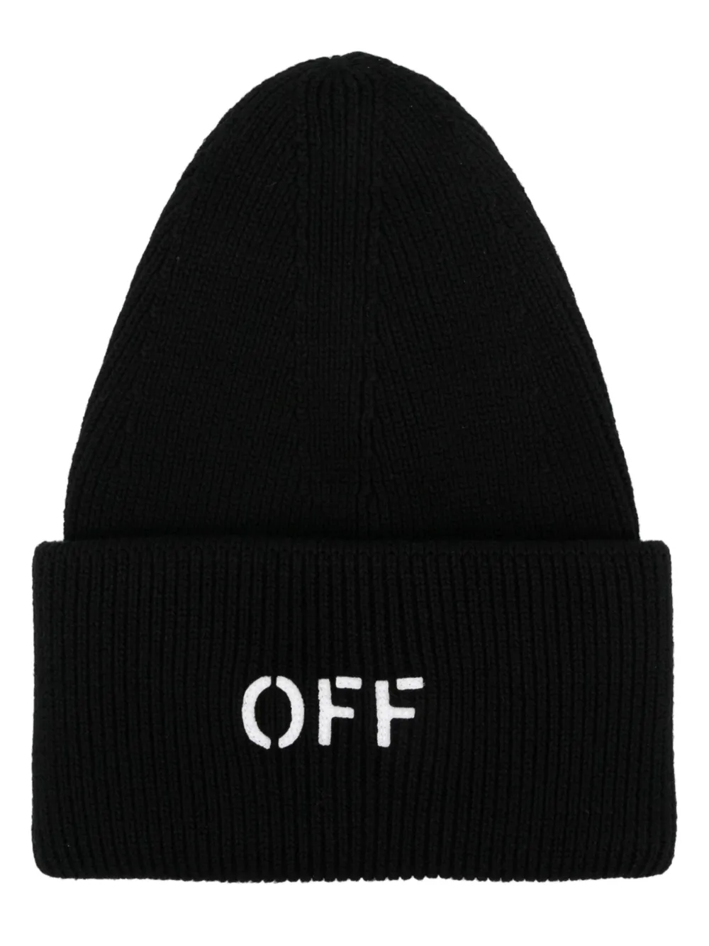

Шапка бини с вышитым логотипом OFF-WHITE, черный