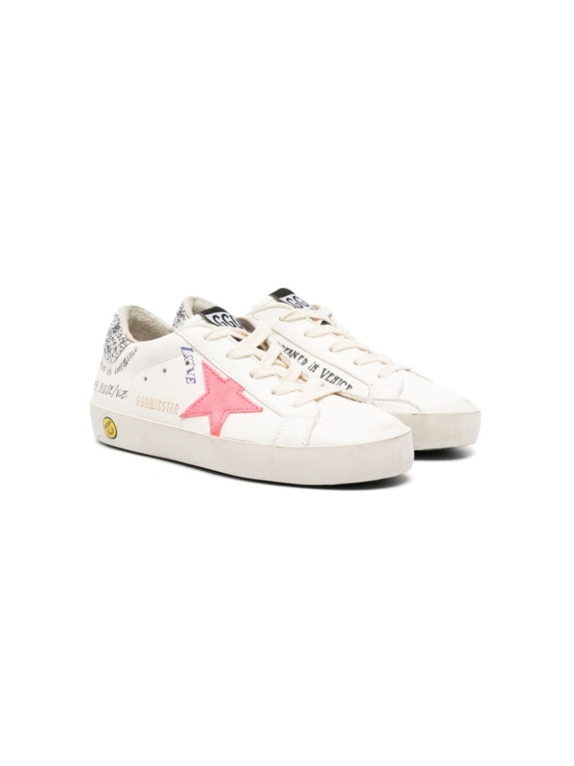

Golden Goose Kids кеды Super-Star, белый