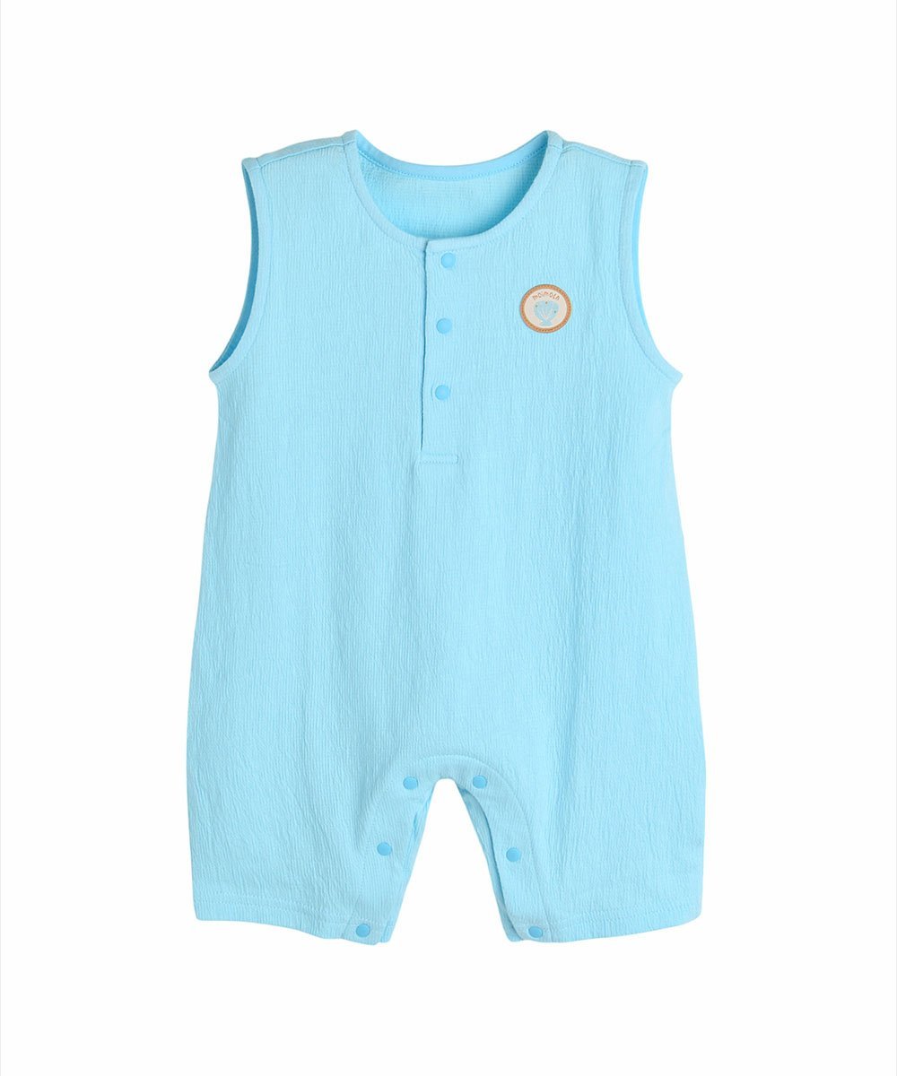 Комбинезон и топ из жаккардовой ткани модал-хлопок длиной 3/4 Moimoln, Blue — фото 4