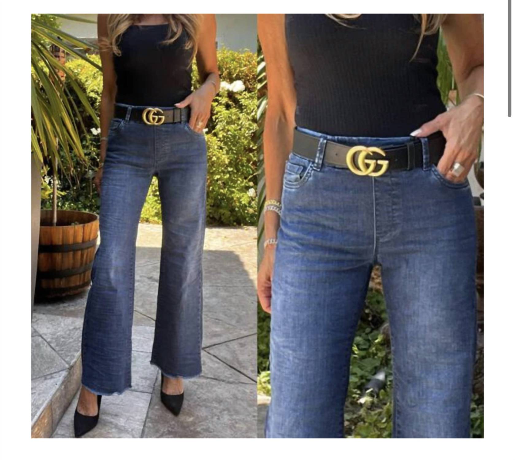 

Широкие брюки Amanda из денима BEVY FLOG, цвет denim