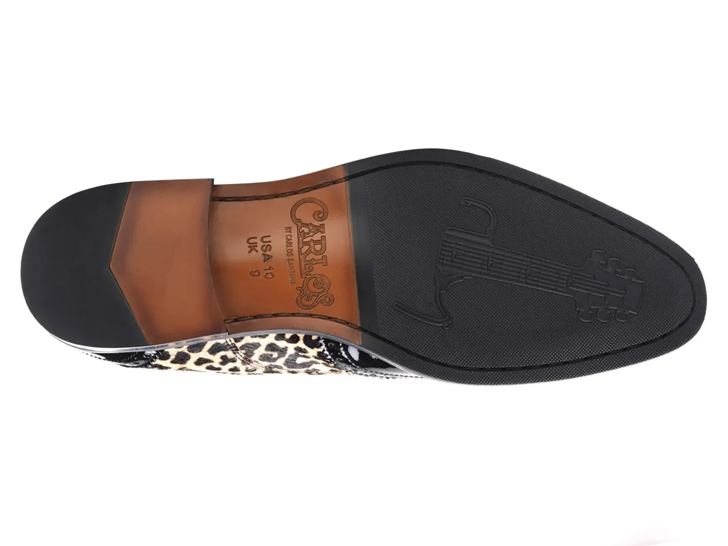 Туфли-лодочки Carlos by Carlos Santana Kai Monk Strap Slip-On, черные с леопардовым принтом — фото 4