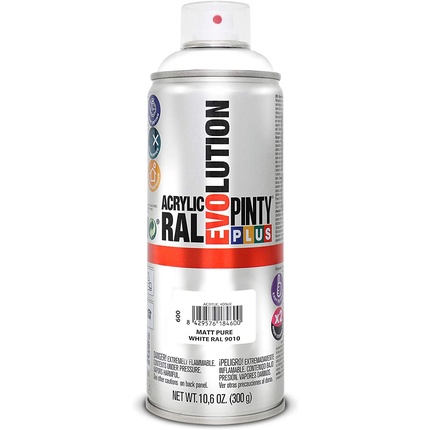 

Pinty Plus - Evolution - Матовый - 400 мл - 600 - Матовый чисто-белый - Ral 9010 Pintyplus