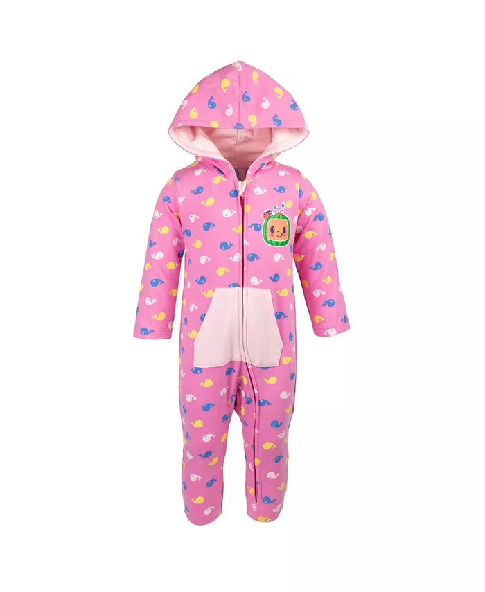 

Комбинезон на молнии JJ Fleece для мальчиков ясельного возраста CoComelon, розовый