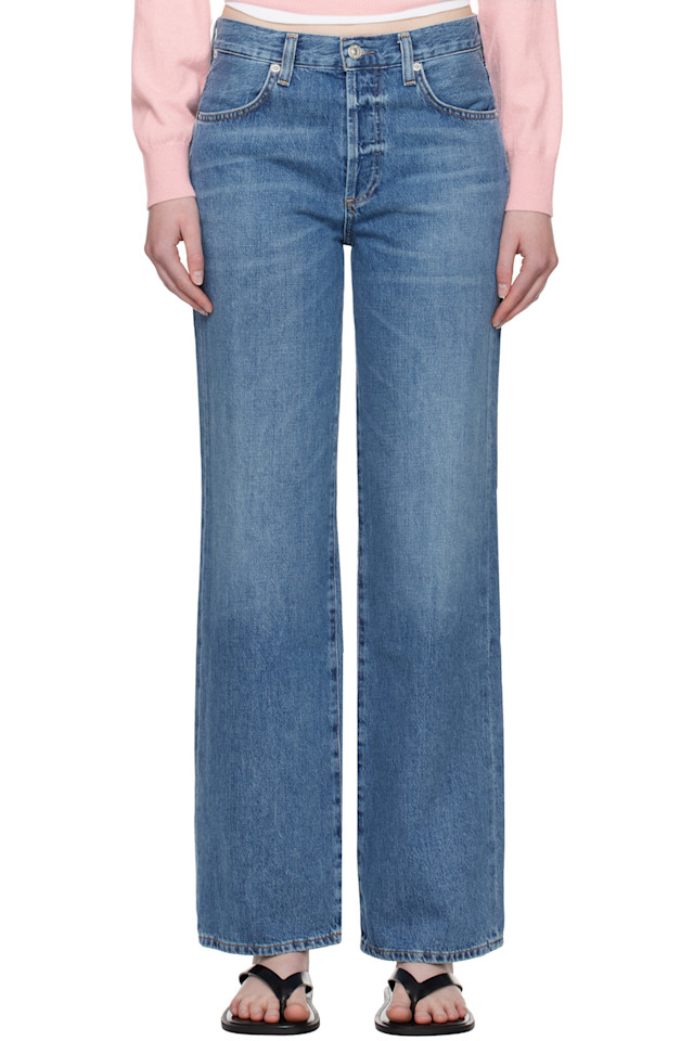 

Джинсы Annina с высокой посадкой и широкими штанинами 33" Citizens Of Humanity, цвет sunland