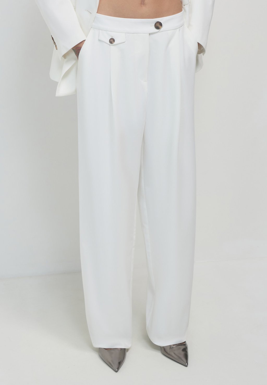 

Брюки CON TASCHINO Calliope, цвет Bianco Lana