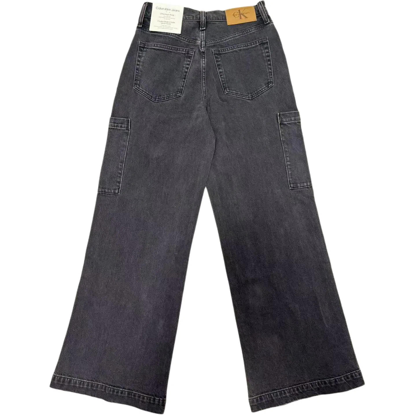 Джинсы женские карго dark gray moderate Calvin Klein — фото 3